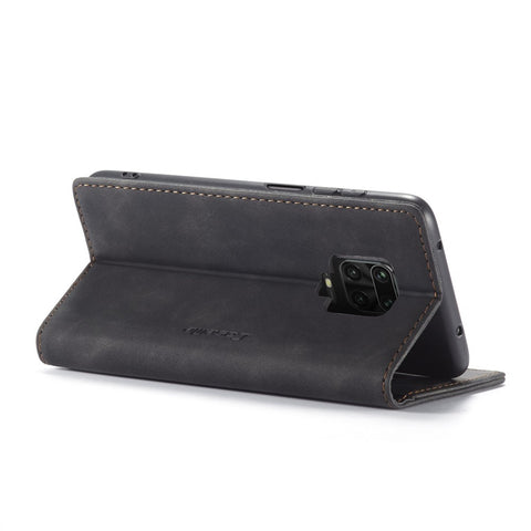 CASEME 013 Series Auto-absorbed Leather Wallet Case for Xiaomi Redmi Note 9 Pro/Note 9 Pro Max/Note 9S
