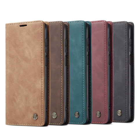 CASEME 013 Series Auto-absorbed Leather Wallet Case for Xiaomi Redmi Note 9 Pro/Note 9 Pro Max/Note 9S