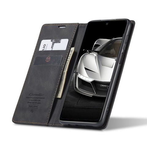 CASEME 013 Series Auto-absorbed Leather Wallet Case for Xiaomi Redmi Note 9 Pro/Note 9 Pro Max/Note 9S