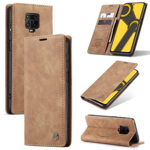 CASEME 013 Series Auto-absorbed Leather Wallet Case for Xiaomi Redmi Note 9 Pro/Note 9 Pro Max/Note 9S