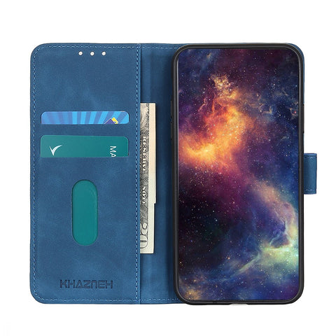 KHAZNEH Wallet Stand Retro Leather Cell Phone Case for Xiaomi Mi Note 10 Lite