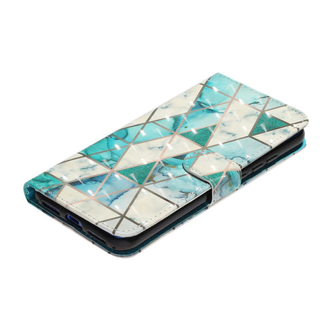 Light Spot Decor Pattern Printing Wallet Stand Flip Leather Cover for Xiaomi Redmi 7