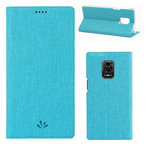VILI DMX Cross Texture Leather Flip Cover for Xiaomi Redmi Note 9S/Note 9 Pro/Note 9 Pro Max