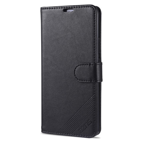 AZNS Phone Shell Leather Wallet Stand Case for Xiaomi Mi Note 10 Lite