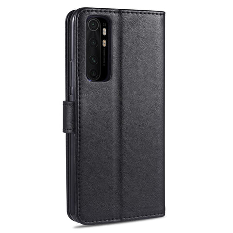 AZNS Phone Shell Leather Wallet Stand Case for Xiaomi Mi Note 10 Lite