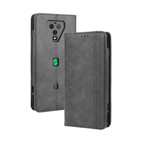 Auto-absorbed PU Leather Shell Wallet Cell Phone Cover for Xiaomi Black Shark 3 Pro