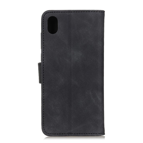 KHAZNEH Vintage Style Leather Wallet Stand Case for Xiaomi Redmi 9A