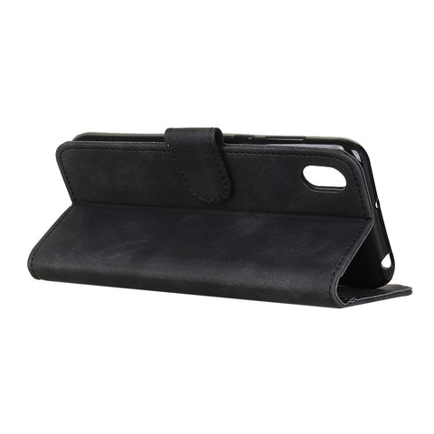 KHAZNEH Vintage Style Leather Wallet Stand Case for Xiaomi Redmi 9A