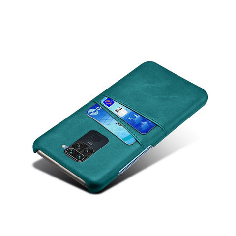 KSQ PU Leather Coated Hard PC Cover for Xiaomi Redmi Note 9/Redmi 10X 4G