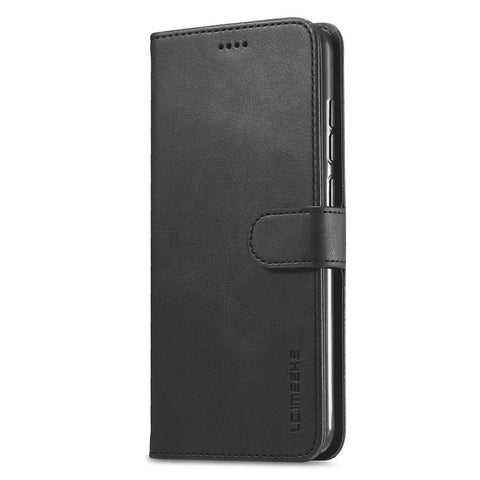 LC.IMEEKE Leather Wallet Case for Xiaomi Redmi Note 9 Mobile Phone Case Stand Design Magnetic Clasp