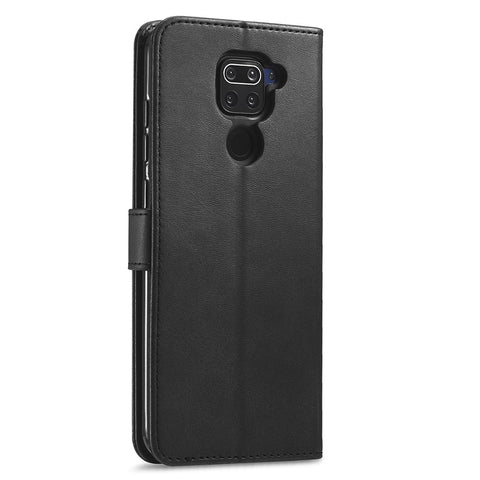 LC.IMEEKE Leather Wallet Case for Xiaomi Redmi Note 9 Mobile Phone Case Stand Design Magnetic Clasp