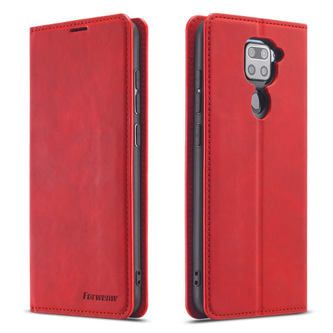 FORWENW Fantasy Series Silky Touch Leather Case for Xiaomi Redmi Note 9 / Redmi 10X 4G