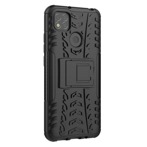 Cool Tyre PC + TPU 2 in 1 Kickstand Protection Phone Shell for Xiaomi Redmi 9C/9C NFC/Redmi 9 (India)/Redmi 10A/Xiaomi Poco C3