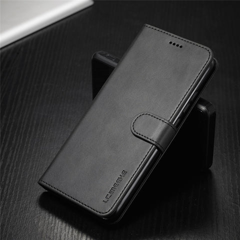 LC.IMEEKE Wallet Stand Leather Mobile Phone Cover for Xiaomi Redmi 9A