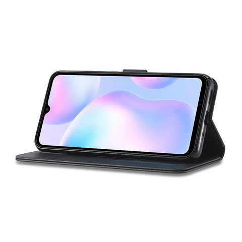 LC.IMEEKE Wallet Stand Leather Mobile Phone Cover for Xiaomi Redmi 9A