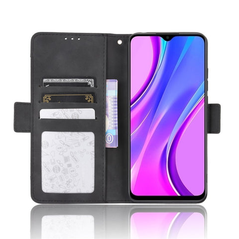 PU Leather Wallet Stand Cover Case for Xiaomi Redmi 9 (India)/Xiaomi Redmi 9C/Redmi 9C NFC/Redmi 10A