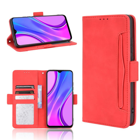 PU Leather Wallet Stand Cover Case for Xiaomi Redmi 9 (India)/Xiaomi Redmi 9C/Redmi 9C NFC/Redmi 10A