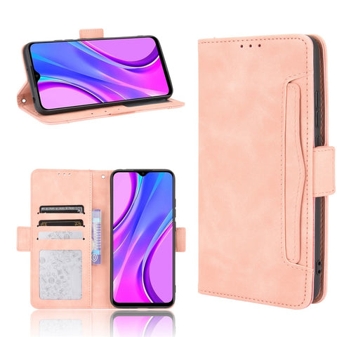 PU Leather Wallet Stand Cover Case for Xiaomi Redmi 9 (India)/Xiaomi Redmi 9C/Redmi 9C NFC/Redmi 10A