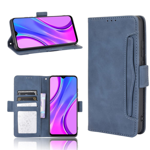 PU Leather Wallet Stand Cover Case for Xiaomi Redmi 9 (India)/Xiaomi Redmi 9C/Redmi 9C NFC/Redmi 10A