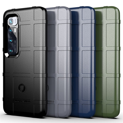 Rugged Shield Square Grid Texture TPU Case for Xiaomi Mi 10 Ultra