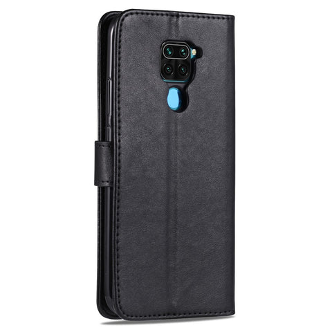 AZNS Leather Wallet Case for Xiaomi Redmi 10X 4G / Redmi Note 9