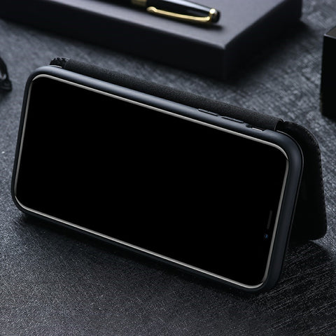 Carbon Fiber Skin Leather Auto-absorbed Shell for Xiaomi Mi 10 Ultra