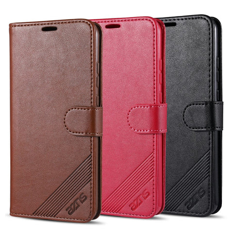 AZNS Wallet Stand Leather Protective Case for Xiaomi Redmi 9A
