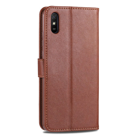 AZNS Wallet Stand Leather Protective Case for Xiaomi Redmi 9A