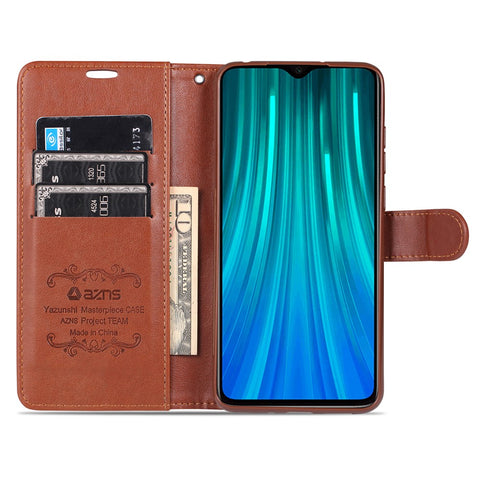 AZNS Wallet Stand Leather Protective Case for Xiaomi Redmi 9A