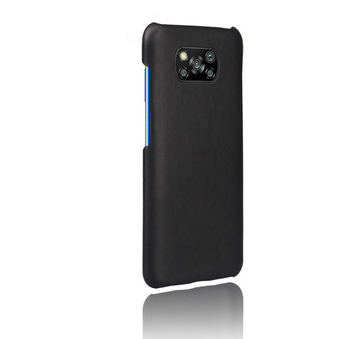 KSQ Crazy Horse PU Leather Coated Hard PC Case Phone Shell for Xiaomi Poco X3 NFC / Poco X3