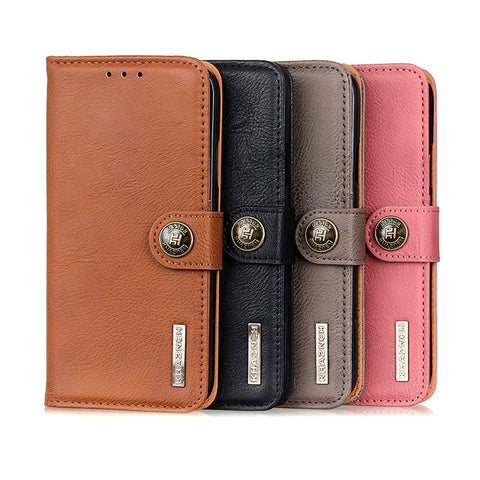 KHAZNEH Leather Cover for Xiaomi Poco X3 NFC Wallet Stand Cell Phone Case