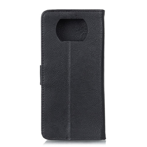 KHAZNEH Leather Cover for Xiaomi Poco X3 NFC Wallet Stand Cell Phone Case