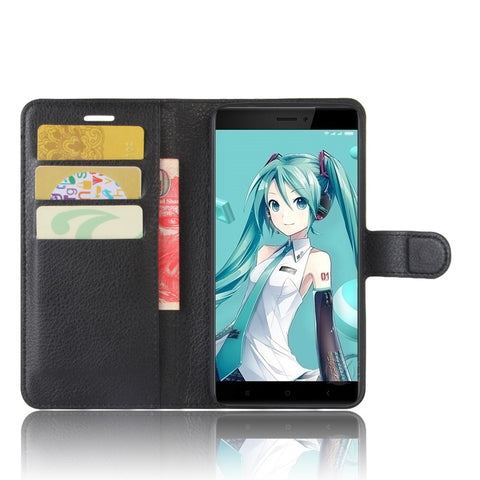 Litchi Texture Leather Wallet Phone Case with Stand for Xiaomi Redmi Note 4X