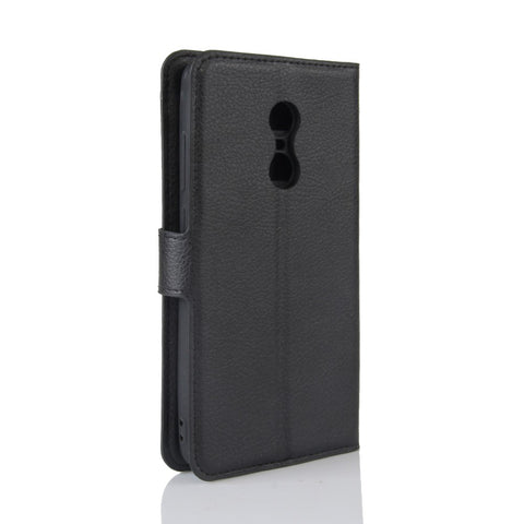 Litchi Texture Leather Wallet Phone Case with Stand for Xiaomi Redmi Note 4X