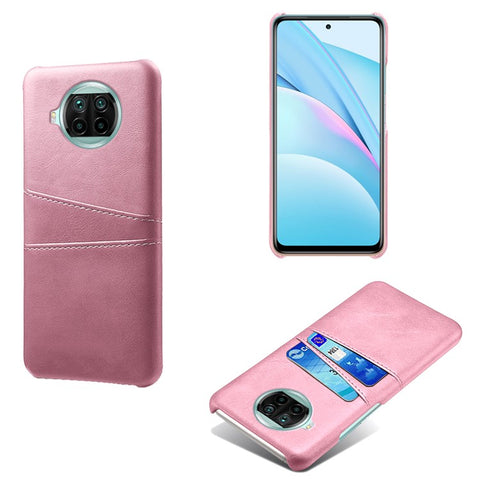KSQ PU Leather Coated Hard PC Cover with Double Card Slots for Xiaomi Mi 10T Lite 5G/Mi 10i 5G/Redmi Note 9 Pro 5G
