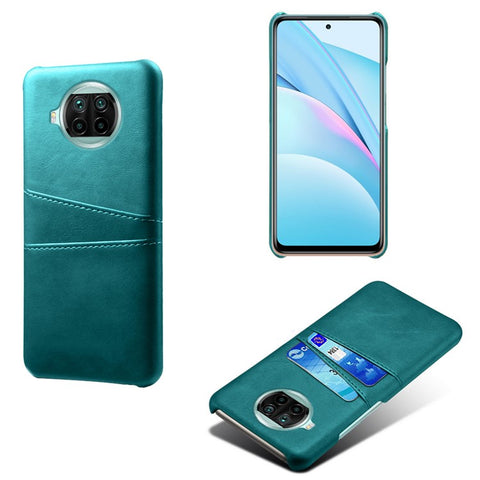 KSQ PU Leather Coated Hard PC Cover with Double Card Slots for Xiaomi Mi 10T Lite 5G/Mi 10i 5G/Redmi Note 9 Pro 5G
