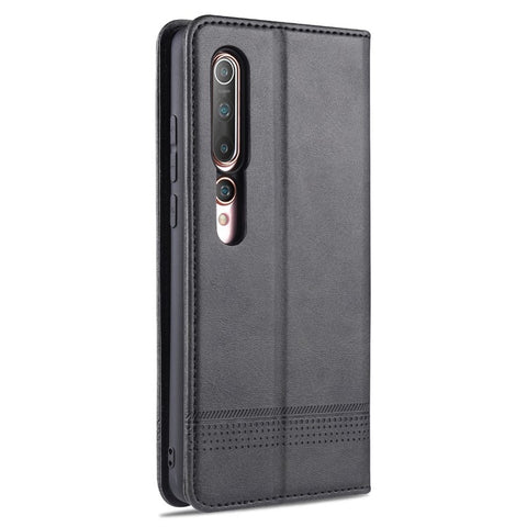 AZNS Auto-absorbed Leather Wallet Stand Case for Xiaomi Mi 10/10 Pro Phone Cover