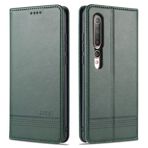 AZNS Auto-absorbed Leather Wallet Stand Case for Xiaomi Mi 10/10 Pro Phone Cover