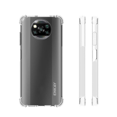 ENKAY HAT PRINCE ENK-PC062 Shockproof Clear TPU Case for Xiaomi Poco X3/X3 NFC