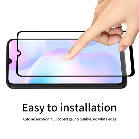 HAT-PRINCE ENKAY ENK-PC0542 Shockproof Clear TPU Case with 0.26mm 9H 2.5D Full Glue Tempered Glass for Xiaomi Redmi 9A