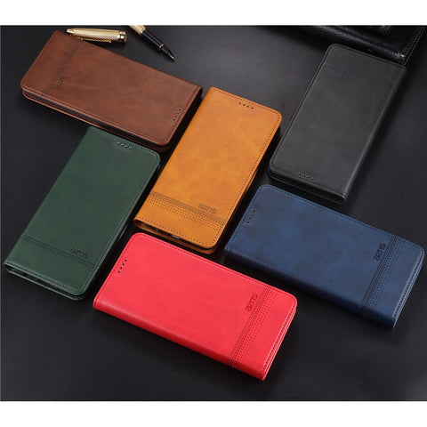 AZNS for Xiaomi Mi 10 Lite 5G Auto-absorbed Leather Wallet Shell Case