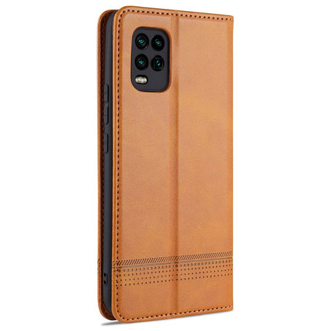 AZNS for Xiaomi Mi 10 Lite 5G Auto-absorbed Leather Wallet Shell Case