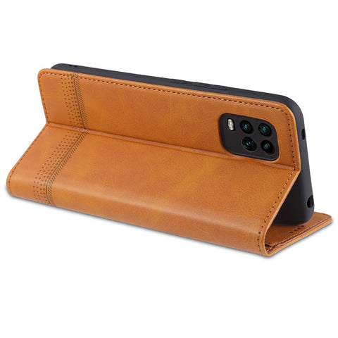 AZNS for Xiaomi Mi 10 Lite 5G Auto-absorbed Leather Wallet Shell Case