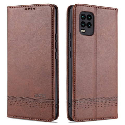 AZNS for Xiaomi Mi 10 Lite 5G Auto-absorbed Leather Wallet Shell Case