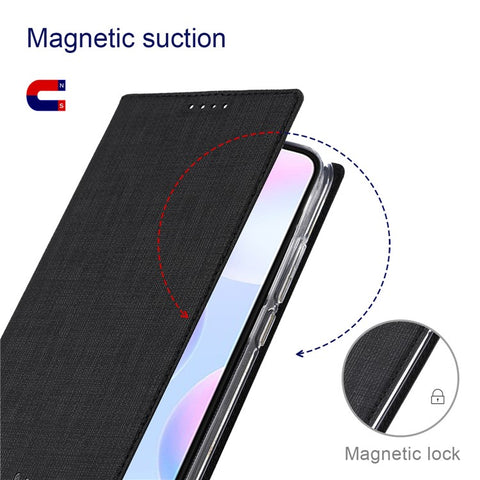 VILI DMX for Xiaomi Mi 10 Lite 5G/Redmi Note 9 Pro 5G Cross Texture Leather Stand Case