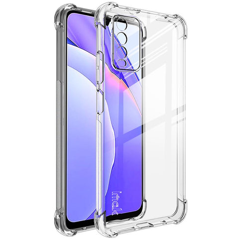 IMAK Silky Soft TPU Case for Xiaomi Redmi Note 9 4G (Qualcomm Snapdragon 662) with Screen Film