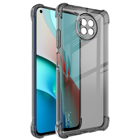 IMAK Silky Soft TPU Shell Case for Xiaomi Redmi Note 9 5G / Note 9T 5G with Screen Film