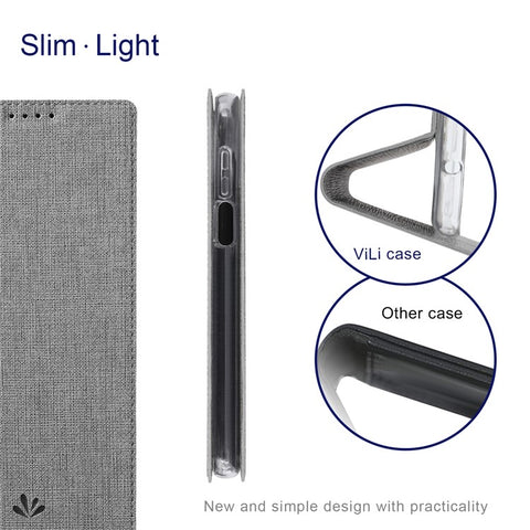 VILI DMX Series Leather Case with Stand and Card Slot for Xiaomi Poco X3/Poco X3 NFC