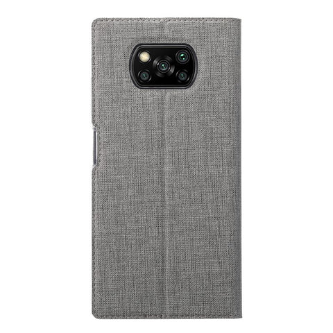 VILI DMX Series Leather Case with Stand and Card Slot for Xiaomi Poco X3/Poco X3 NFC