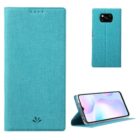 VILI DMX Series Leather Case with Stand and Card Slot for Xiaomi Poco X3/Poco X3 NFC